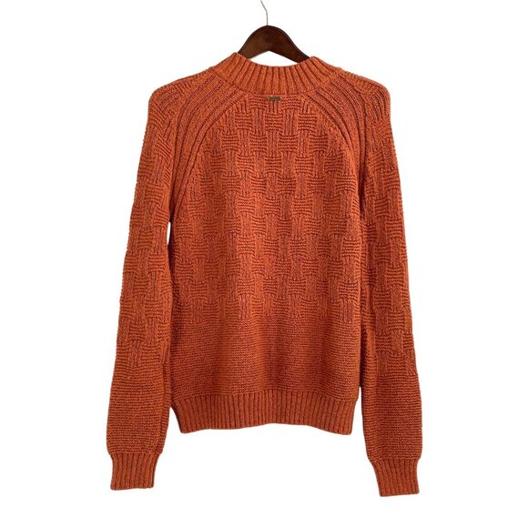 Prana Sky Meadow Knit Sweater Womens Medium Chunky Cozy Textured Sustainable - Picture 3 of 8